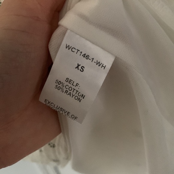 THML PomPom Short ‎ Dress XS bohemian floral multicolored festive beach white - Picture 4 of 9